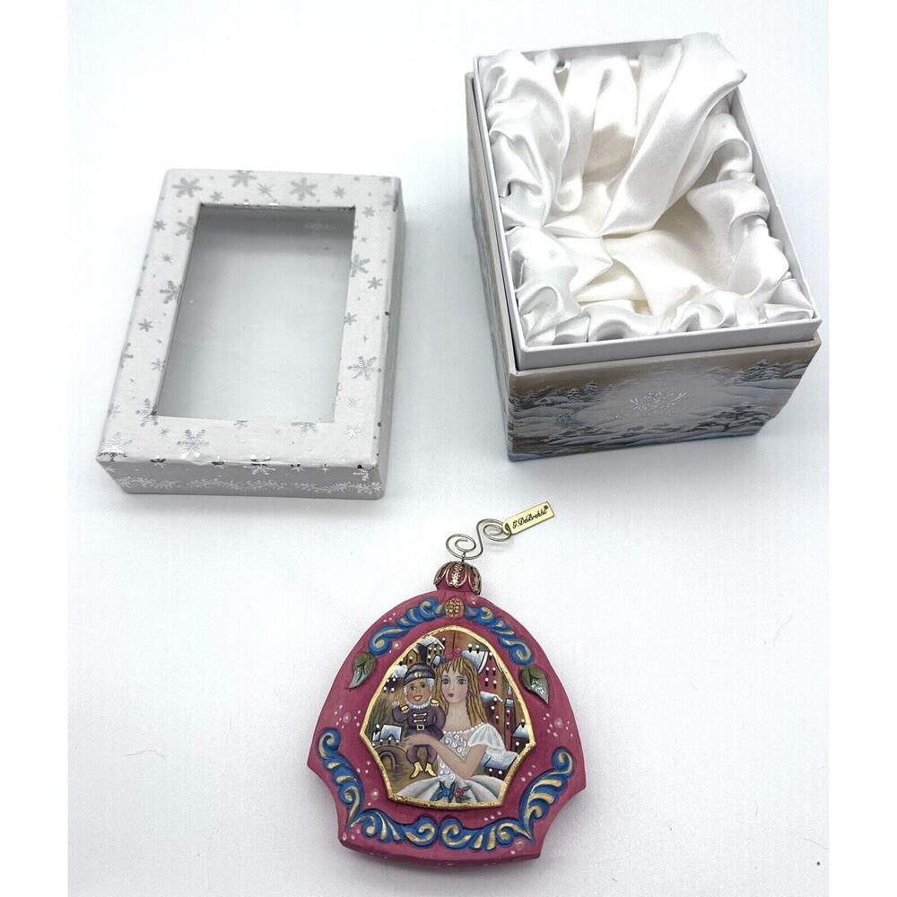 G. DEBREKHT - Nutcracker Sculpted Hand Painted Christmas Ornament W/Box
